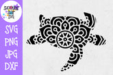 Sea Turtle mandala - Mandala SVG